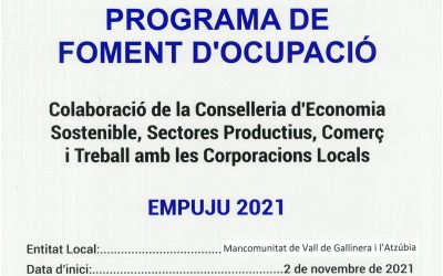 Programa de foment d’ocupació – EMPUJU 2021