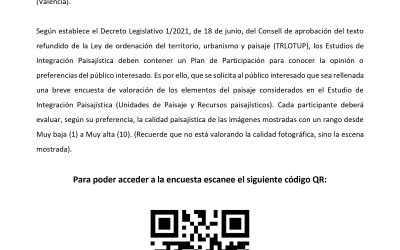 PLA DE PARTICIPACIÓ PÚBLICA PER A LA PEDRERA “EL VEDAT” I LA SEUA AMPLIACIÓ