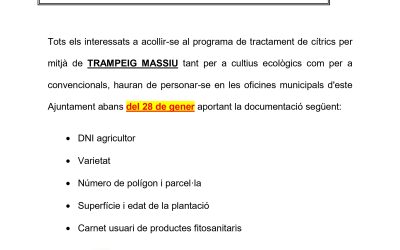Campanya contra el cotonet i el poll roig 2025-2026